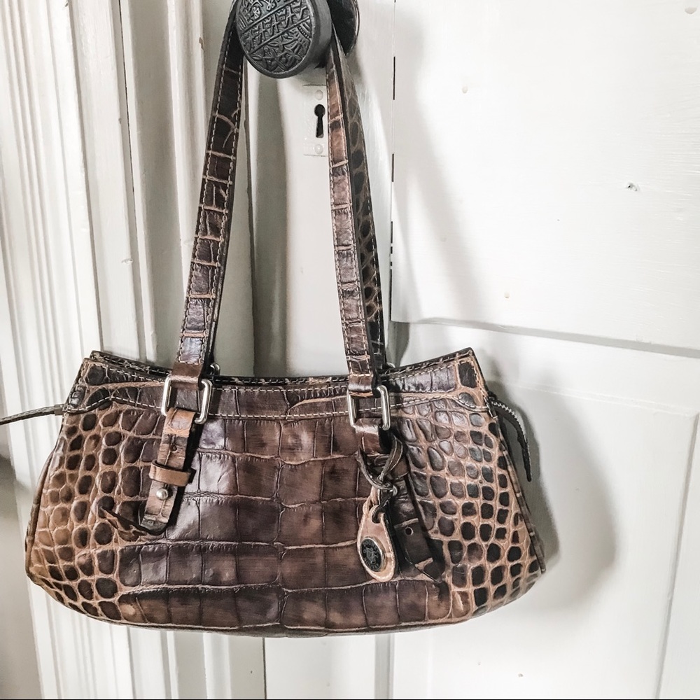 EUC! Authentic! D & B Croco Embossed Purse-J00942